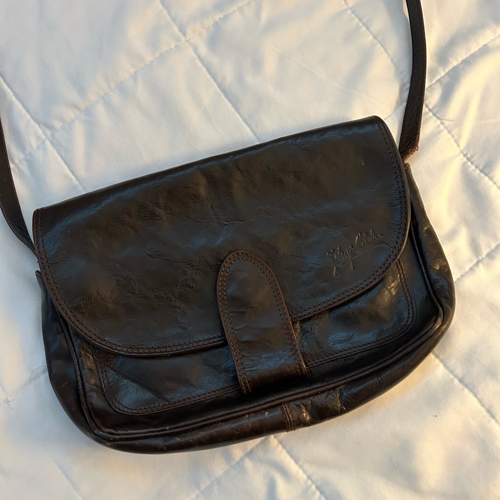 Italian Leather Vintage Crossbody Bag